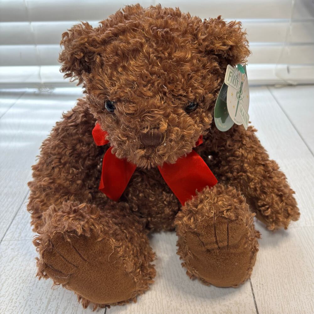 First & Main Tucker Bear #1715 Brown Plush Teddy Bear NWT